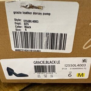 Zodiac Black Leather D'Orsay Heels